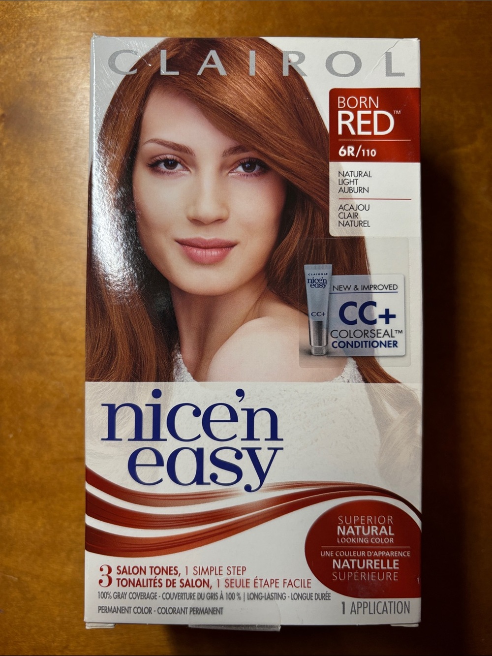 Clairol Nice'n Easy Born Red 6R/110 Natural Light Auburn Hair Color